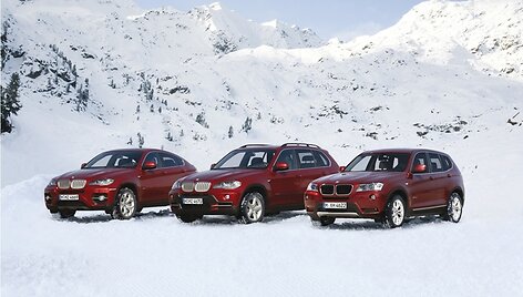 BMW X3, X5 ir X6
