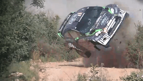 Keno Blocko avarija Portugalijos WRC ralio bandomajame važiavime
