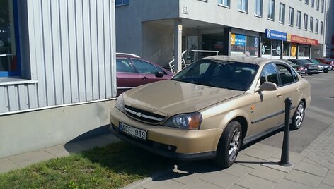 &bdquo;Chevrolet Evanda&ldquo;, pastatytas ant žolytės