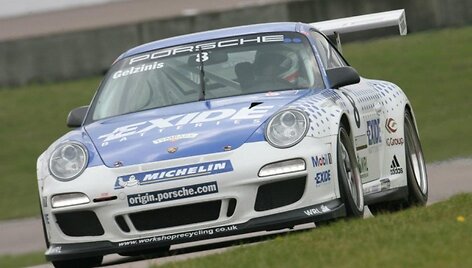 &bdquo;Porsche Carrera Cup GB&ldquo; lenktynės &bdquo;Rockingham Motor Speedway&ldquo; trasoje 
