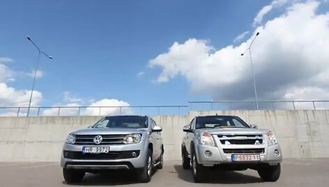 &bdquo;Volkswagen Amarok&ldquo; ir &bdquo;Isuzu D-MAX&ldquo;