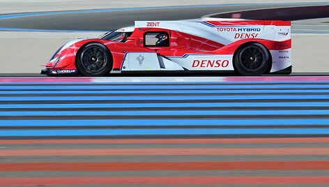 &bdquo;Toyota TS030&ldquo; bolido bandymai &bdquo;Paul Ricard&ldquo; trasoje