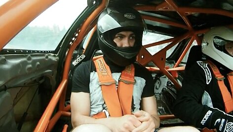 Justinas Jankevičius &bdquo;drifto&ldquo; bolide