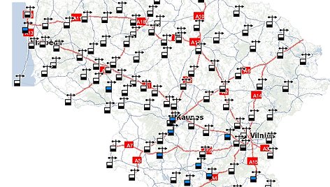 Lietuvos kelių schema