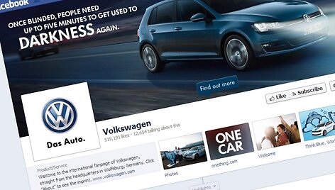 &bdquo;Volkswagen&ldquo; &bdquo;Facebook&ldquo; puslapis