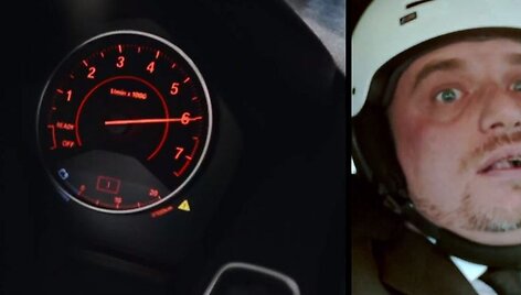 Bandoma atlikti &bdquo;Jingle Bells&ldquo; dainą lenktynininko vairuojamame BMW M135i