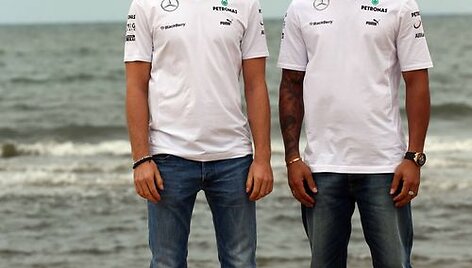 Nico Rosbergas ir Lewisas Hamiltonas
