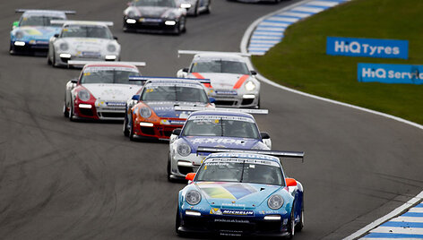 &bdquo;Porsche Carrera Cup&ldquo; lenktynės Doningtono parko trasoje