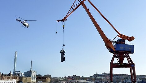 &bdquo;Volvo trucks&ldquo; triuko filmavimo akimirkos