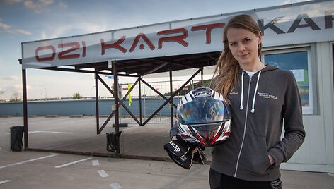 Agnė Vičkačkaitė-Lauciuvienė &bdquo;Ozi Kart&ldquo; kartodrome