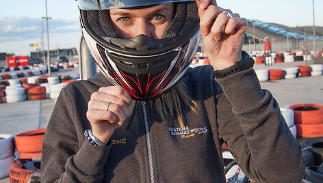 Agnė Vičkačkaitė-Lauciuvienė &bdquo;Ozi Kart&ldquo; kartodrome
