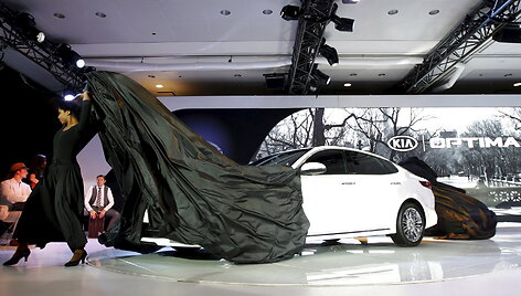 &bdquo;KIA Optima&ldquo; pristatymas Niujorko automobilių parodoje