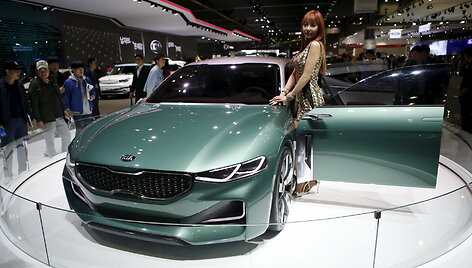&bdquo;KIA Novo&ldquo; pristatymas Seulo automobilių parodoje