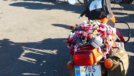 Kelionės motociklu &bdquo;Aplink Lietuvą 2015&ldquo; akimirka