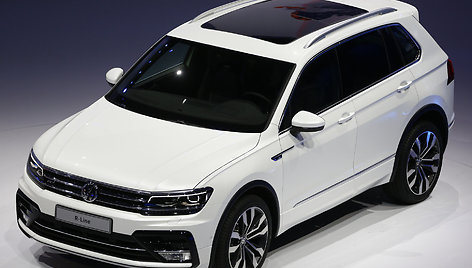 „Volkswagen Tiguan“ pristatymas Frankfurto automobilių parodoje