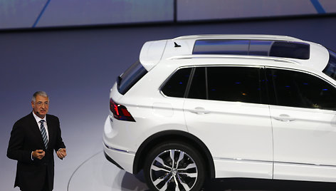 „Volkswagen Tiguan“ pristatymas Frankfurto automobilių parodoje