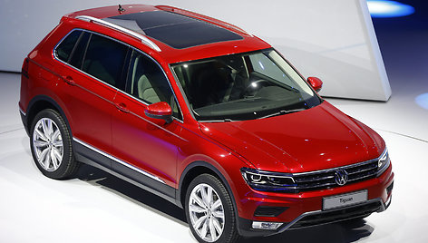 „Volkswagen Tiguan“ pristatymas Frankfurto automobilių parodoje