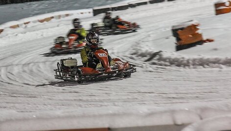 Žurnalistų kartingo varžybos Plytinės kartodrome