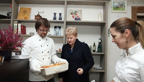 D.Grybauskaitė restorane &bdquo;Piccolo Canopi&ldquo;