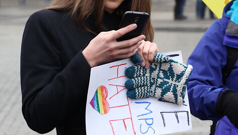 Protestas prie&scaron; D.Trumpą Berlyne