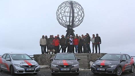 &bdquo;Honda Civic&ldquo; ekspedicijos&ldquo; dalyviai pasiekė Nordkapą