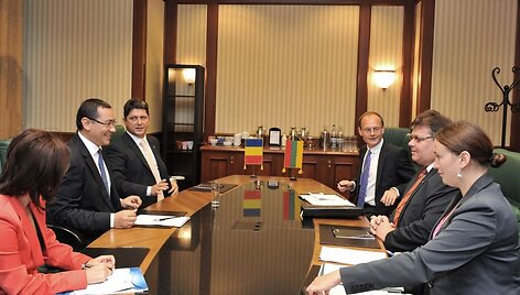 Linas Linkevičius ir Rumunijos premjeras