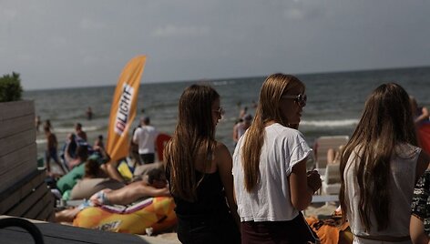 Vakarėlio &bdquo;Visada ry&scaron;kiai&ldquo; Palangoje akimirka