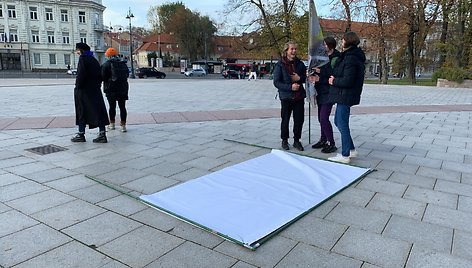 Protestuotojai prieš Šeimų sąjūdį