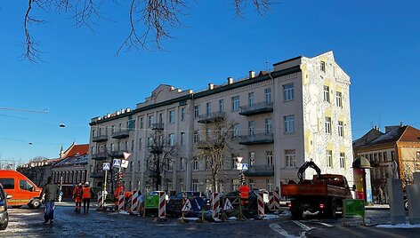 &bdquo;Grinda&ldquo; remontuoja grindinį Vilniaus senamiestyje