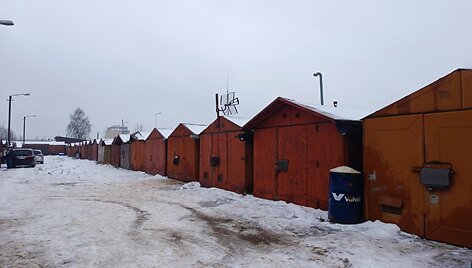 Garažų bendrija Kaune, kur rasta pagrobta mergaitė