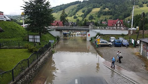 Potvynis Zakopanėje, Lenkijoje