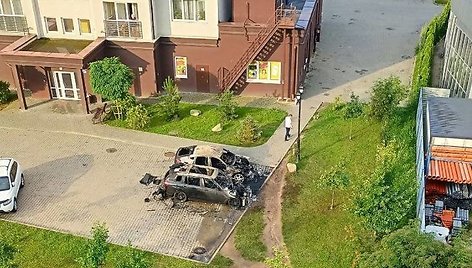 Zelenogradske sudeginti du BMW automobiliai su lietuviškais numeriais