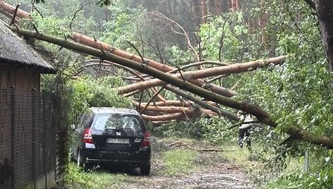Audrų padariniai Lenkijoje