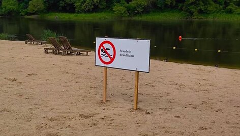 Kai kuriuose Vilniaus paplūdimiuose užfiksuota vandens tar&scaron;a