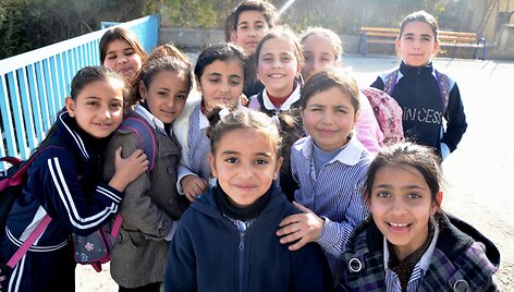 Palestiniečių vaikai mokykloje