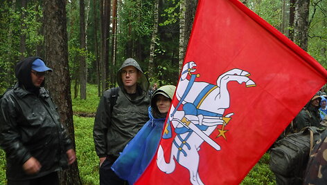 Lietuvos partizanų pagerbimo žygis Varėnos-Merkinės mi&scaron;kais
