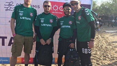 Romanas Bur&scaron;teinas įveikė 100 kilometrų pajūriu