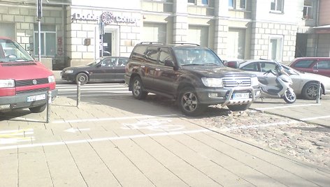 Asta Baukutė automobilį pasistatė neleistinai