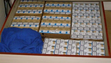 Kratos metu rastos kontrabandinės cigaretės