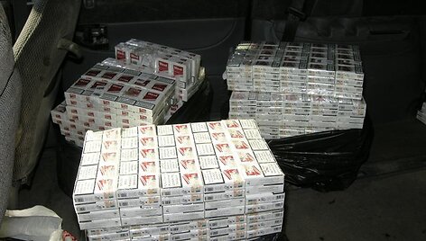 Marijampolėje aptiktos kontrabandinės cigaretės