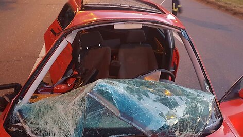 Klaipėdoje susidūrė motociklas ir automobilis &bdquo;Audi&ldquo;