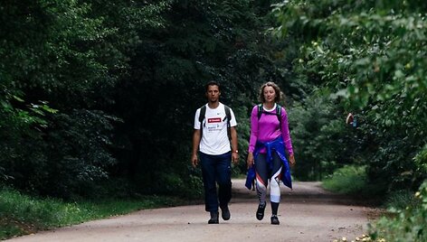 Žygio &bdquo;Nemuno kilpomis su Gjensidige&ldquo; akimirka