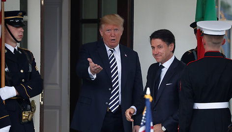 Italijos ministro pirmininko Giuseppe Conte ir D.Tumpo susitikimas