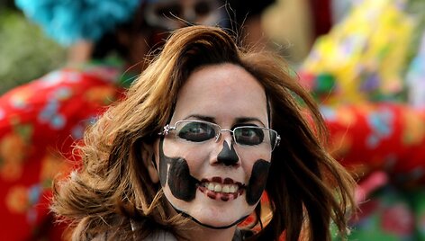 Spalvinga Mirusiųjų dienos &scaron;ventė Meksikoje