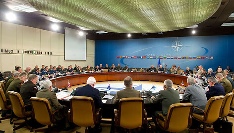 NATO karinio komiteto susitikimas Briuselyje balandžio 25 d.