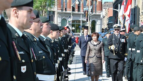 Ceremonija prie memorialo