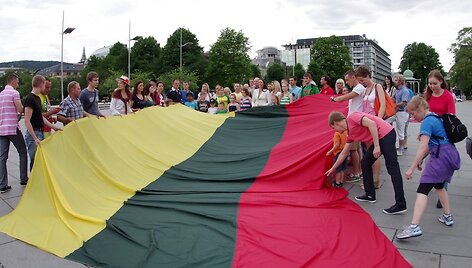 Lietuvos trispalvė buvo i&scaron;kelta ir Bergene (Norvegija)