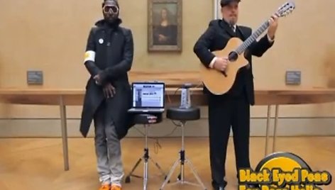 Will.I.Am savo naują dainą įrašinėjo šalia garsiojo Leonardo da Vinci paveikslo