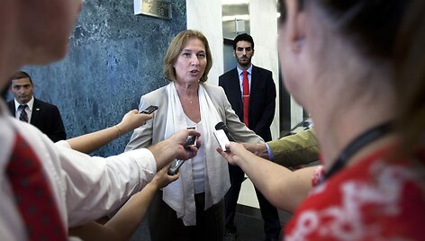 Izraelio vyriausioji derybininkė ir teisingumo ministrė Tzipi Livni 