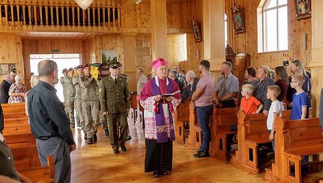 Kapčiamiesčio kapinėse palaidoti partizanai Juozas Barkauskas-Vėjūnas ir Petras Bankieta